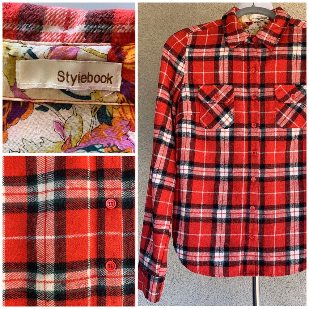🔥5/$20🔥 “Stylebook” Plaid Flannel Shirt